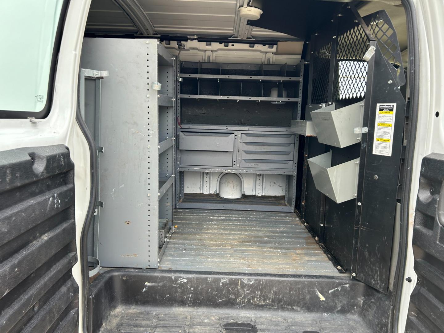 2011 White /Gray Chevrolet Express 2500 Cargo (1GCWGFCB9B1) with an 6.0L V8 DOHC 16V engine, 4-Speed Automatic transmission, located at 17760 Hwy 62, Morris, OK, 74445, (918) 733-4887, 35.609104, -95.877060 - Photo#12